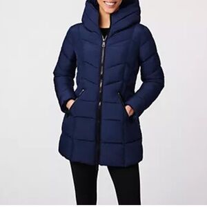 Bernardo Navy Puffer Jacket M